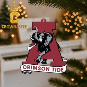 Alabama Crimson Tide Logo Christmas Tree Decor Gift Ornament