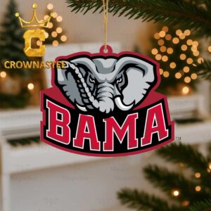 Alabama Crimson Tide Logo Mascot Christmas Tree Decor Ornament