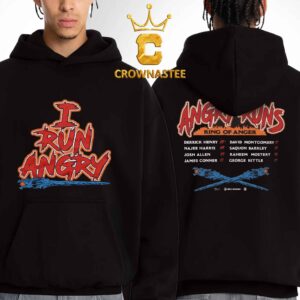 Angry Runs 2026 Tour I Run Angry Ring Of Anger Two Sided Hoodie