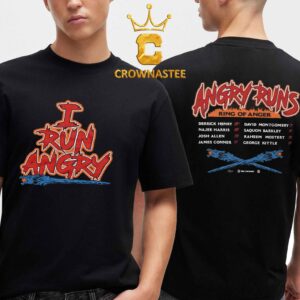 Angry Runs 2026 Tour I Run Angry Ring Of Anger Two Sided T-Shirt