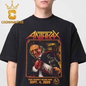 Anthrax Saint Vitus Bar NYC 2026 Brooklyn NY September 4th Unisex T-Shirt