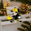 Appalachian State Mountaineers Disney Mickey And Minnie Football Christmas Ornament