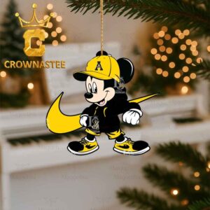 Appalachian State Mountaineers Cool Mickey Mouse Christmas Ornament