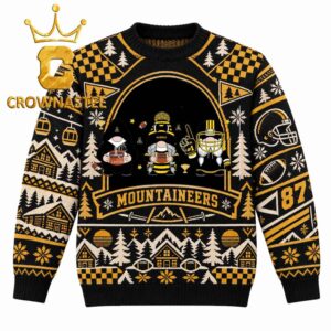 Appalachian State Mountaineers Gnome Christmas Ugly Sweater