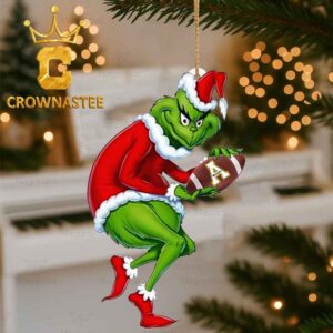 Appalachian State Mountaineers Grinch Stolen Football Logo Christmas Tree Deccor Ornament