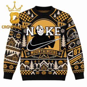 Appalachian State Mountaineers Jason Voorhees Nike Christmas Ugly Sweater