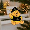 Appalachian State Mountaineers Rock Santa Claus Football Christmas Ornament