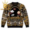 Appalachian State Mountaineers Snoopy And Charlie Brown Football Christmas Ugly Sweater