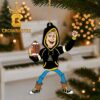 Arkansas Razorbacks Disney Mickey And Minnie Football Christmas Tree Decor Ornament