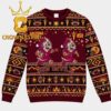 Arizona State Sun Devils Chip And Dale Football Christmas Ugly Sweater