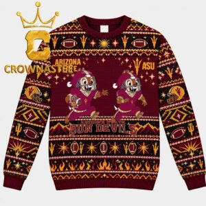 Arizona State Sun Devils Chip And Dale Christmas Ugly Sweatshirt