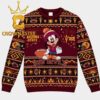 Arizona State Sun Devils Goofy Football Christmas Pattern Ugly Sweater