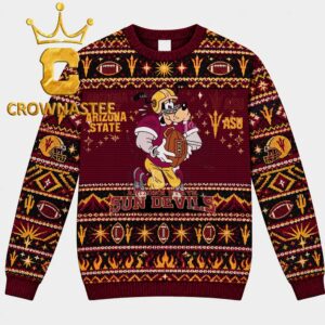 Arizona State Sun Devils Goofy Sport Football Christmas Ugly Sweatshirt