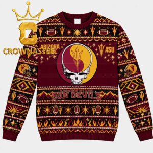 Arizona State Sun Devils Greatful Dead Christmas Ugly Sweater
