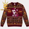 Arizona Wildcats Grinch Stole Secondary Logo Football Christmas Ugly Sweater