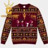 Arizona State Sun Devils Snoopy And Friends Christmas Ugly Sweater