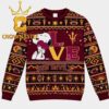 Arizona State Sun Devils Snoopy Helmet Christmas Ugly Sweatshirt