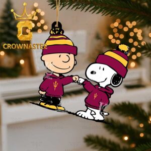 Arizona State Sun Devils Snoopy NCAA Football Christmas Tree Decor Ornament