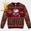 Arizona State Sun Devils Snoopy Player Football Christmas Ugly Sweater