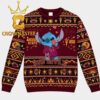 Arizona State Sun Devils Stitch Jumping Football Christmas Ugly Sweater