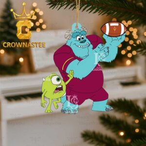 Arizona State Sun Devils Sully And Mike Football Christmas Tree Decor Ornament