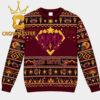 Arizona State Sun Devils Sully And Mike Football Monsters Christmas Ugly Sweater