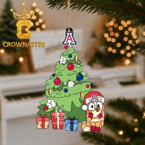 Arizona Wildcats Bluey Chilli Christmas Tree Ornament