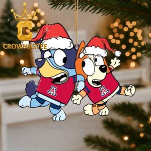 Arizona Wildcats Bluey Christmas NCAA Christmas Ornament