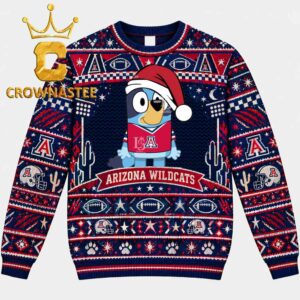 Arizona Wildcats Bluey Dog Christmas Ugly Sweater