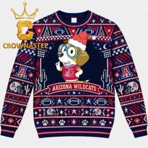 Arizona Wildcats Bluey Honey Christmas Ugly Sweater