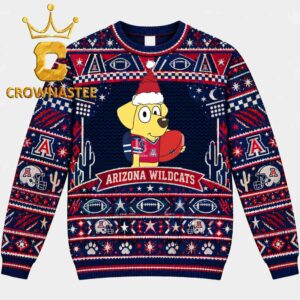 Arizona Wildcats Bluey Lucky Christmas Ugly Sweater