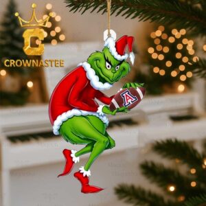 Arizona Wildcats Grinch Stole Football Logo Christmas Decor Gift Ornament