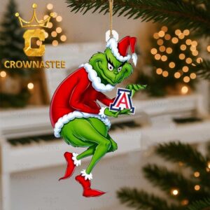 Arizona Wildcats Grinch Stole Logo Christmas Decor Gift Ornament