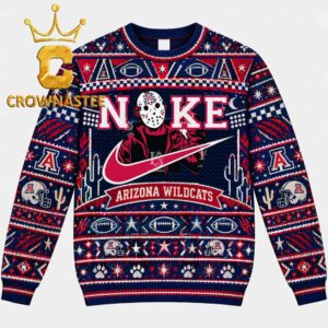 Arizona Wildcats Jason Voorhees Nike Christmas Ugly Sweater