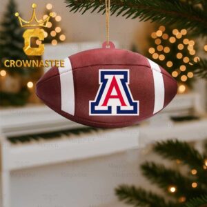 Arizona Wildcats Logo Football Christmas Tree Decor Ornament
