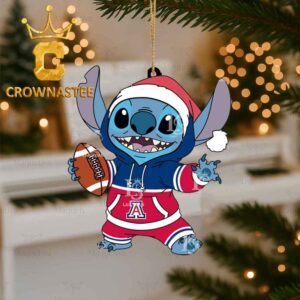 Arizona Wildcats Stitch Football Hoodie Christmas Tree Decor Ornament