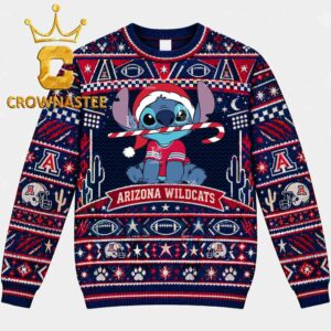 Arizona Wildcats Stitch NCAA College Football Christmas Ugly Sweater