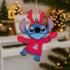 Arizona Wildcats Stitch NCAA Football Christmas Tree Decor Ornament