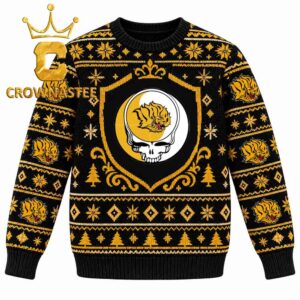 Arkansas Pine Bluff Golden Lions Dead And Company Christmas Ugly Sweater