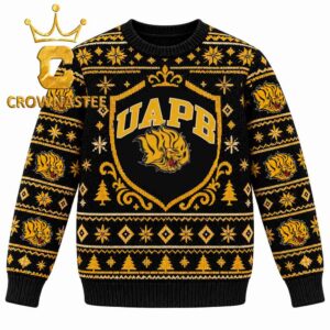 Arkansas Pine Bluff Golden Lions UAPB Christmas Ugly Sweater