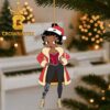 Arkansas Razorbacks Awesome Betty Boop Christmas Ornament