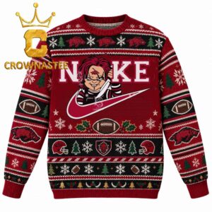 Arkansas Razorbacks Chucky Nike Christmas Ugly Sweater