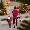 Arkansas Razorbacks Finger No 1 Christmas Ornament
