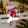 Arkansas Razorbacks Goofy Circus Football Christmas Tree Decor Ornament
