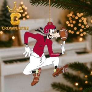 Arkansas Razorbacks Goofy Circus Football Christmas Tree Decor Ornament