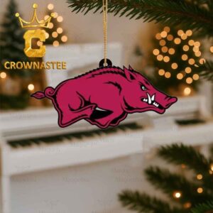Arkansas Razorbacks Logo Christmas Ornament