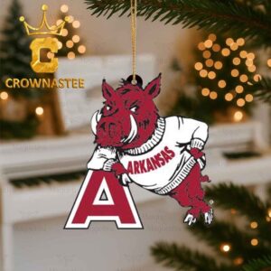 Arkansas Razorbacks Logo History Christmas Tree Decor Ornament