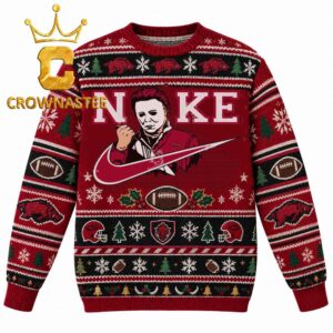 Arkansas Razorbacks Michael Myers Nike Christmas Ugly Sweater