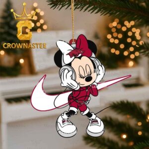 Arkansas Razorbacks Minnie Mouse Dancing NIKE Christmas Tree Decor Ornament