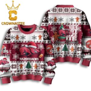 Arkansas Razorbacks NCAA Football They Not Like Us Christmas Ugly Sweater